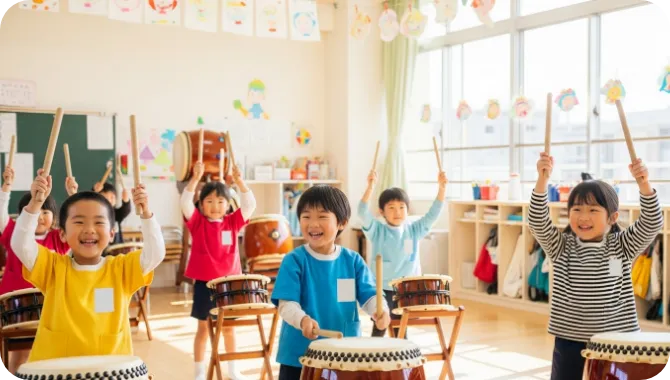 音と動きでみんなが参加できる音体教育